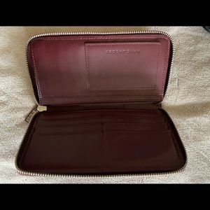 Marc Jacobs Maroon Leather Wallet